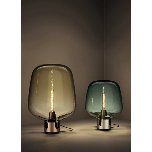 Lodes Flar Large Lampa Stołowa Szampańskie, Miodowe Dymione Szkło 19184 6800