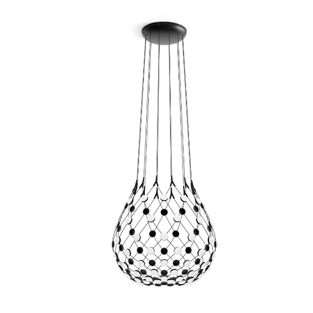 Lampa Wisząca Mesh 80cm Czarna od Luceplan