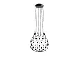 Lampa Wisząca Mesh 80cm Czarna od Luceplan