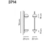 Vibia Palma Kinkiet czarny 371418/11