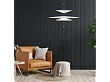 Vibia Flamingo Lampa Wisząca Biała/Grafitowa 153018/1B