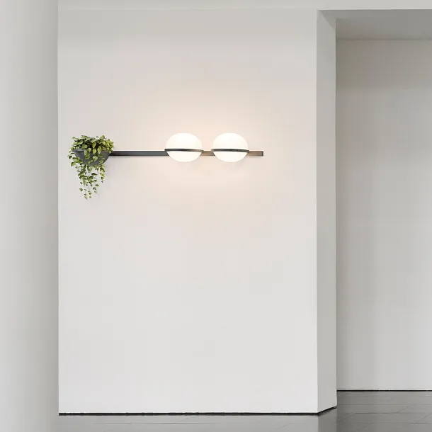 Vibia Palma Kinkiet Czarny 370493/1B