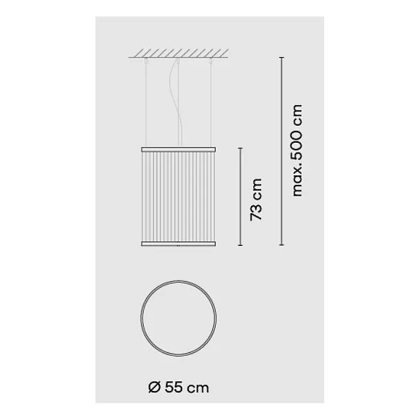 Vibia Array Lampa Wisząca Beżowa 181524/113