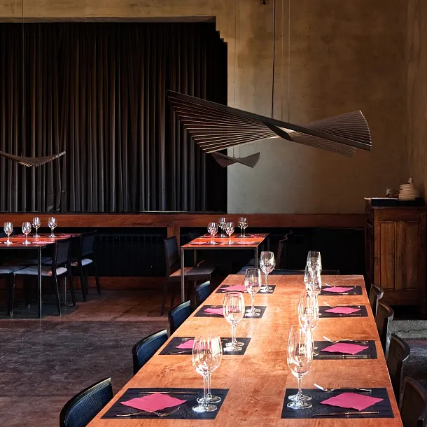 Lampa Wisząca Rhythm Horizontal Brązowa od Vibia