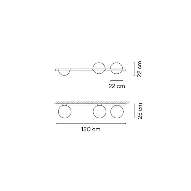 Vibia Palma Kinkiet Czarny 370493/1B