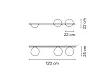 Vibia Palma Kinkiet Czarny 370493/1B