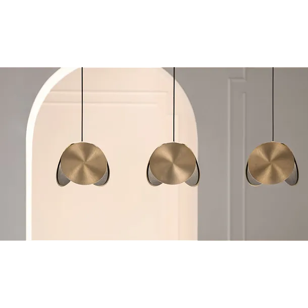 Masiero Timeo S1 Lampa Wisząca Złota