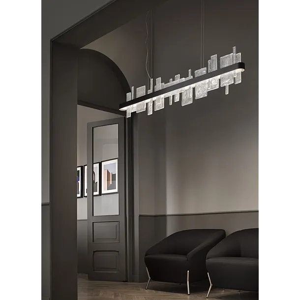 Masiero Ribbon S150 Lampa Wisząca Czarna