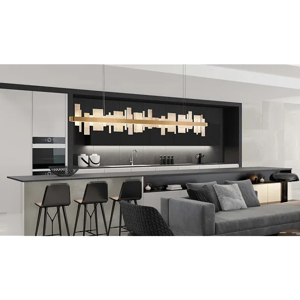 Masiero Honice L200 Lampa Wisząca Złota