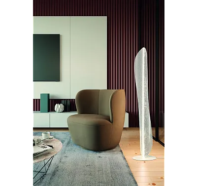 Lampa Stojąca Podłogowa Bianca Biała/Transparentna od Mantra