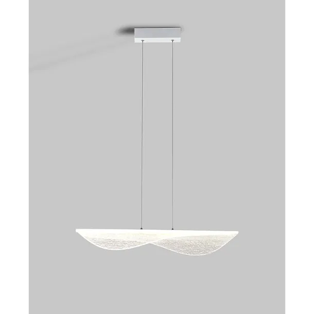 Lampa Wisząca Bianca Biała/Transparentna od Mantra