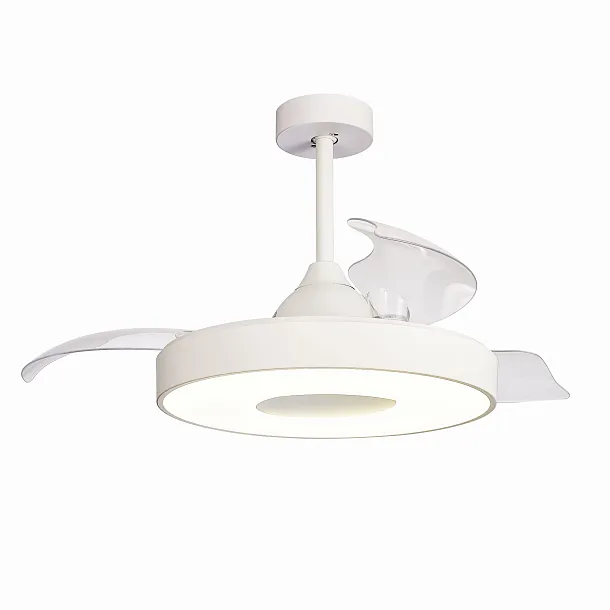 Lampa Wisząca z Wentylatorem Coin Fan Biała od Mantra
