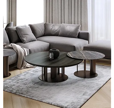 Stolik okrągły Bells od Hiooro