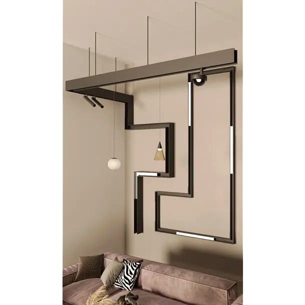 Lampa Wisząca Magnetyczna Magnetic Czarna System Zigbee 6W 187LM 2700/5000K od Maxlight