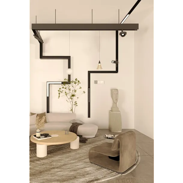 Lampa Wisząca Magnetyczna Magnetic Czarna System Zigbee 6W 187LM 2700/5000K od Maxlight