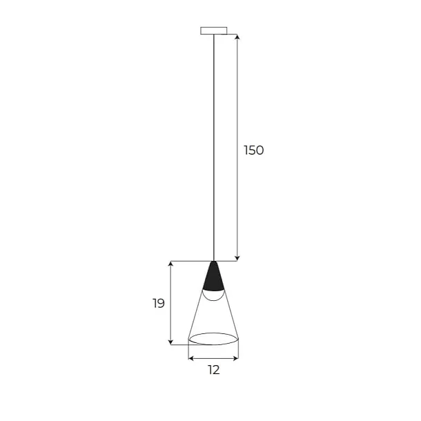 Lampa Wisząca Magnetyczna Magnetic Czarna System Dali 6W 187LM 3000K od Maxlight