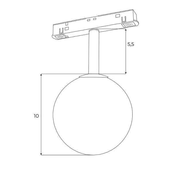 Lampa Magnetyczna Czarna Magnetic System On/Off 6W 525LM 3000K od Maxlight