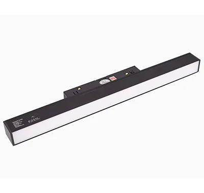 Lampa Liniowa Magnetic Czarny System ON/OFF 12W 634LM 3000K Maxlight