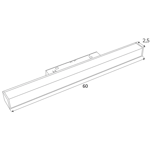 Lampa Magnetyczna Liniowa Magnetic Biała System On/off 18W 1126LM 3000K od Maxlight