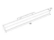 Lampa Magnetyczna Liniowa Magnetic Biała System On/off 18W 1126LM 3000K od Maxlight