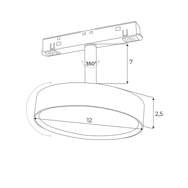 Reflektor Magnetyczny Magnetic Czarny System On/Off 11,5W 855LM 3000K od Maxlight