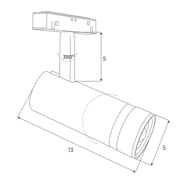 Reflektor Magnetyczny Magnetic Czarny System Zigbee 12W 846LM 2700/5000K od Maxlight