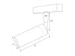 Reflektor Magnetyczny Magnetic Czarny System Dali 5W 361LM 3000K od Maxlight