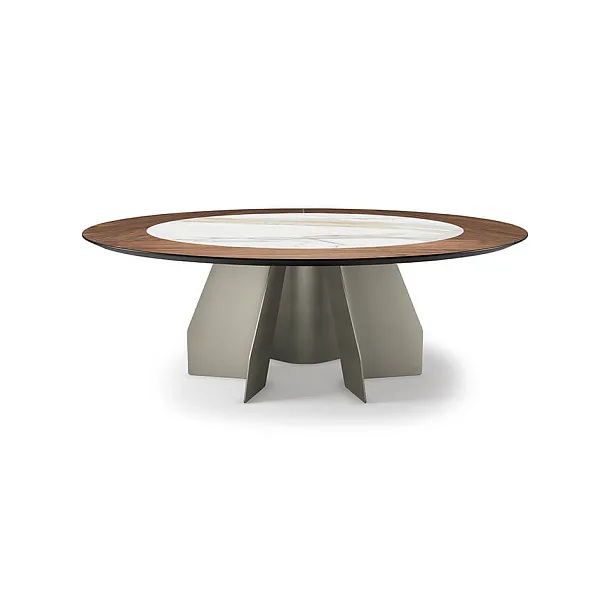Stół Senator Ker-Wood Round od Cattelan Italia