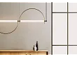 Aromas Arc Lampa Wisząca Czarna 100 cm C1292/NEG