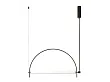 Aromas Arc Lampa Wisząca Czarna 100 cm C1292/NEG