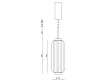 Aromas Elma Lampa wisząca 12 cm złota