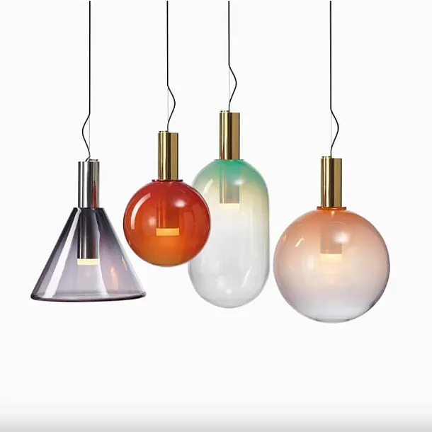 Bomma Lampa Wisząca Phenomena Pendant Pojedyńcza Szaro-srebrna 1/80/95121/1/00GRE/680/A/PS/2,5