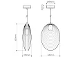 Bomma Ama Pendant Lampa Wisząca Zamknięta Szara 1/41/95326/C/00SMK/630/BC/2,5
