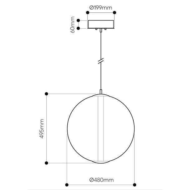 Bomma Buoy Lampa Wisząca 1/80/95312/1/00000/480/A/B/2,5