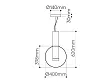 Bomma Lampa Wisząca Phenomena Pendant Pojedyńcza Szaro-srebrna 1/80/95121/1/00GRE/680/A/PS/2,5