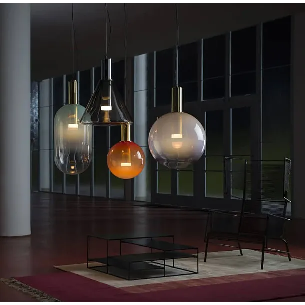 Bomma Lampa Wisząca Phenomena Pendant Pojedyńcza Szaro-srebrna 1/80/95121/1/00GRE/680/A/PS/2,5