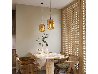 Lampa Wisząca Honey Amber od Maxlight