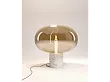 Maxlight Moonstone T0056 Lampa Stołowa Amber Glass White Marble