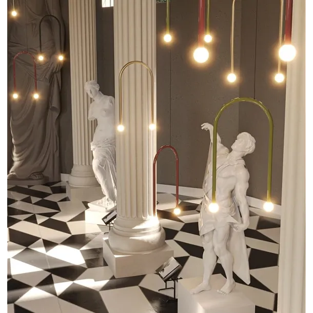 Lampa Wisząca Enigma Złoto Szczotkowane od Maxlight
