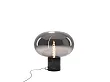 Maxlight Moonstone T0057 Lampa Stołowa Smoke Glass Black Marble