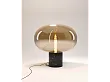 Lampa Stołowa Moonstone Amber Glass Black Marble od Maxlight