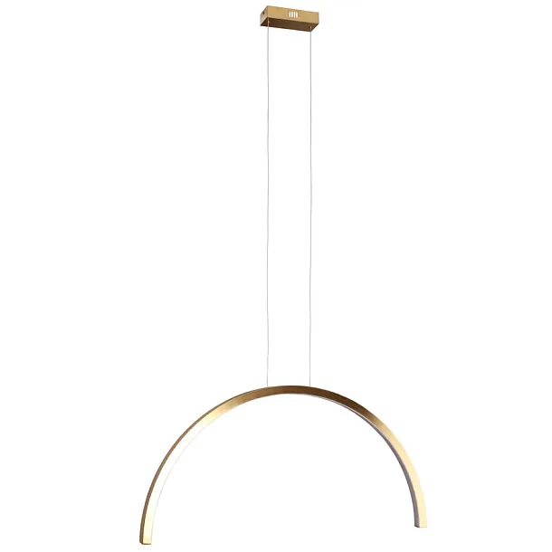 Lampa Wisząca Trio Arc I Złoto Szczotkowane od Maxlight