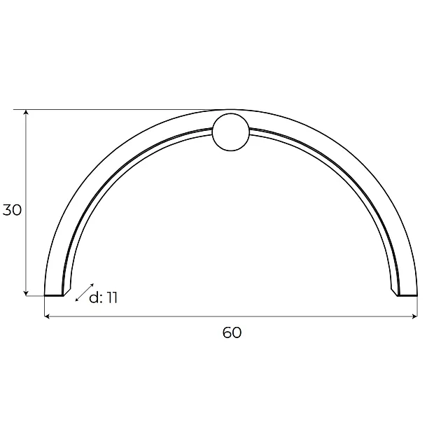 Kinkiet Trio Arc Czarny Matt IP44 od Maxlight