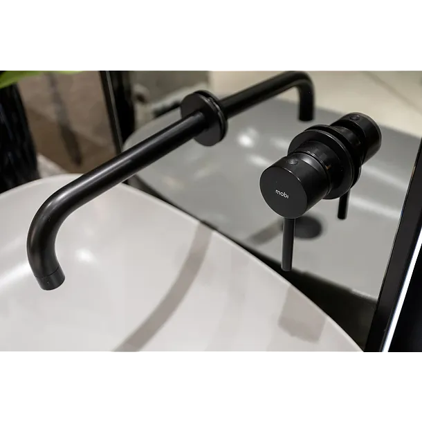 Mobi Liva Black Bateria Umywalkowa Podtynkowa Czarna 371233BL