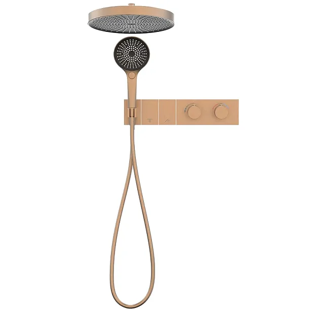 Natryskowy Zestaw Podtynkowy Switch System Copper Brushed Miedź Szczotkowana od Mobi