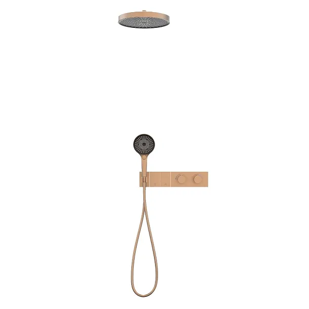 Natryskowy Zestaw Podtynkowy Switch System Copper Brushed Miedź Szczotkowana od Mobi