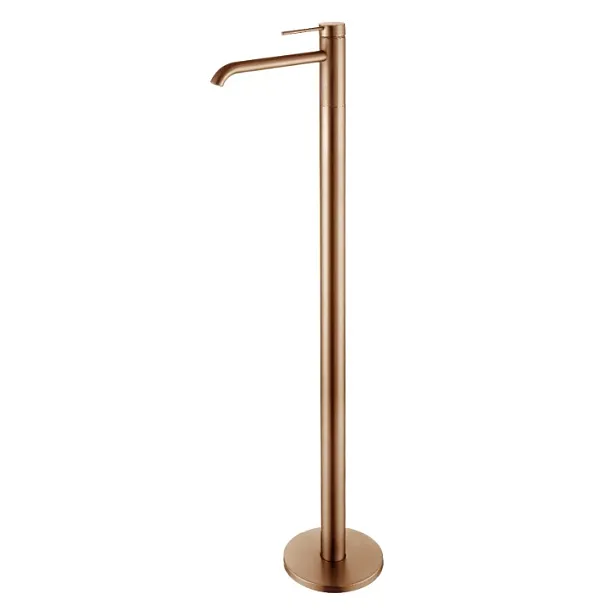 Bateria umywalkowa Wolnostojąca Copper Brushed Miedź Szczotkowana od Mobi