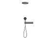 Natryskowy Zestaw Podtynkowy Switch System Gunmetal Brushed Grafit Szczotkowany od Mobi