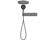 Natryskowy Zestaw Podtynkowy Switch System Gunmetal Brushed Grafit Szczotkowany od Mobi
