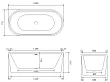 Mobi Gemini Lite Wanna Wolnostojąca Akrylowa 160x75x58 D9015160